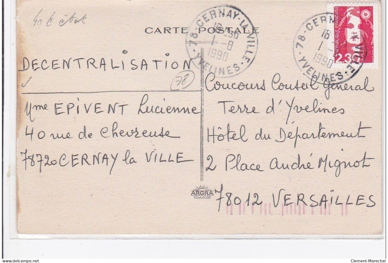 CERNAY-la-VILLE : Location Et Excursions, Marcel Campion - état - Cernay-la-Ville