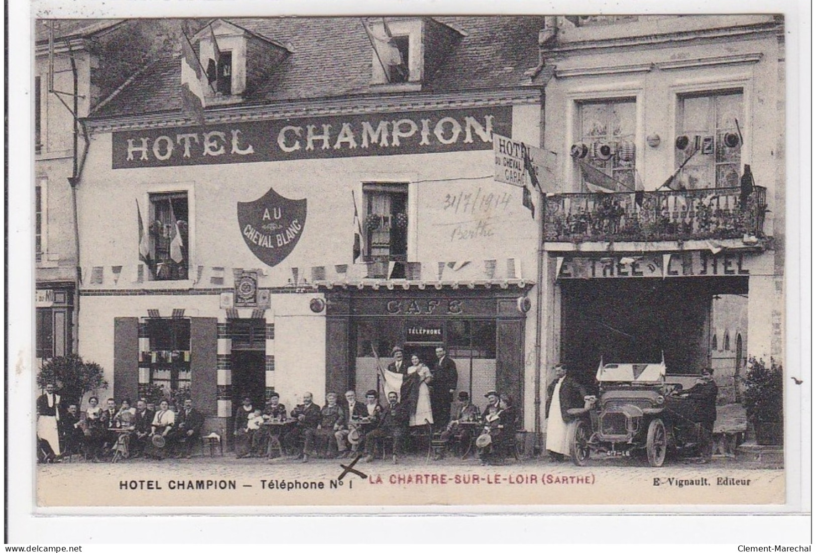 LA CHARTRE-sur-le-LOIR : Hôtel Champion, Telephone N°1 - Très Bon état - Autres & Non Classés