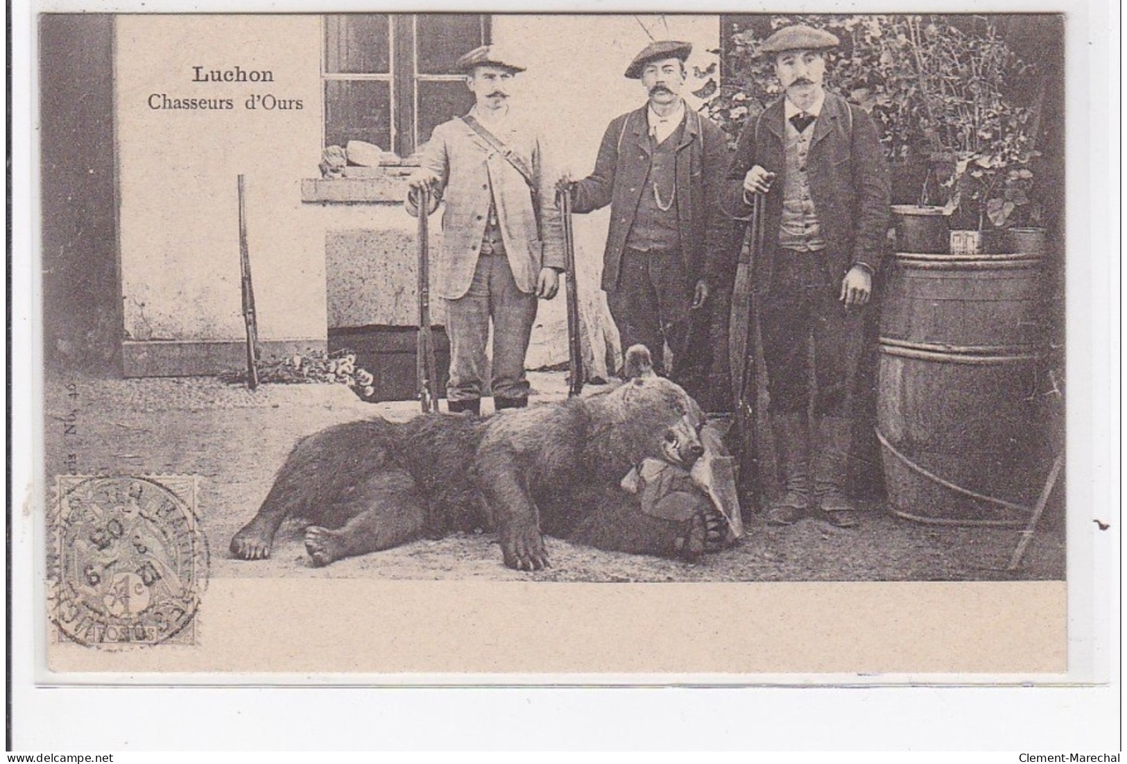 LUCHON : Chasseurs D'ours, Ours Mort - Très Bon état - Other & Unclassified