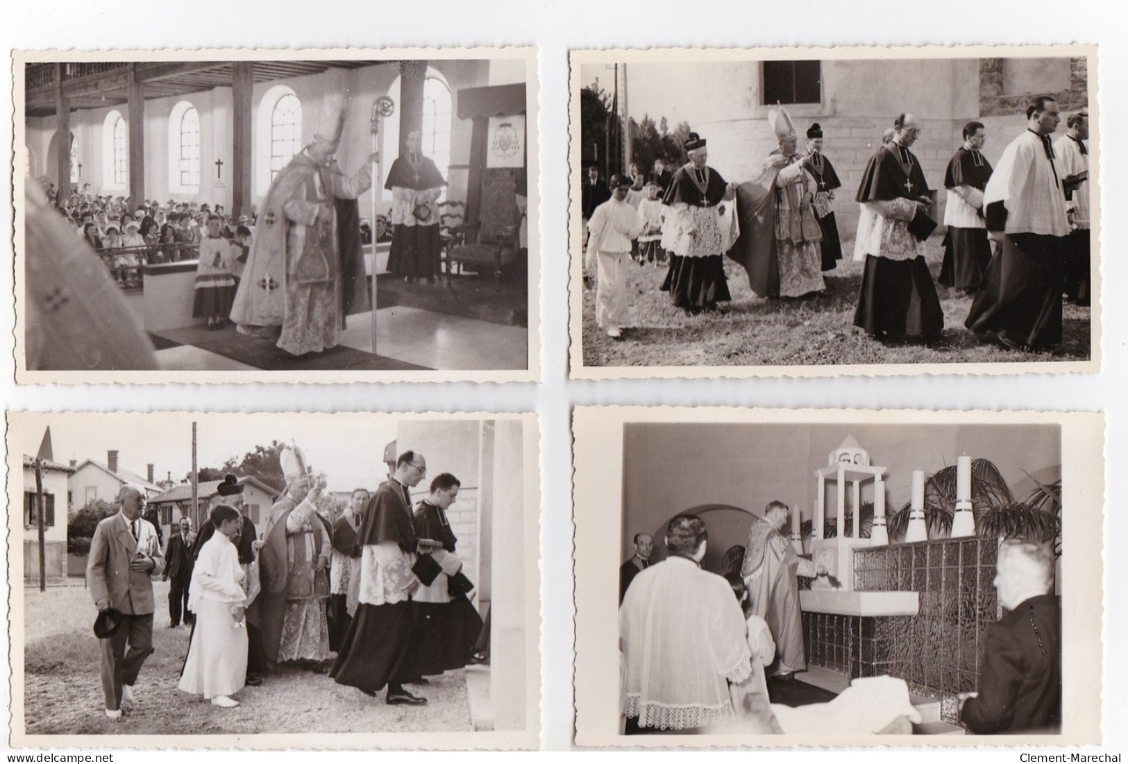 HENDAYE : Bénédiction De L'église Ste Anne Par S.E.Mgr. Haubout Eveque De Bayonne 7 Aout 1938 (13 CPA) - Très Bon état - Hendaye