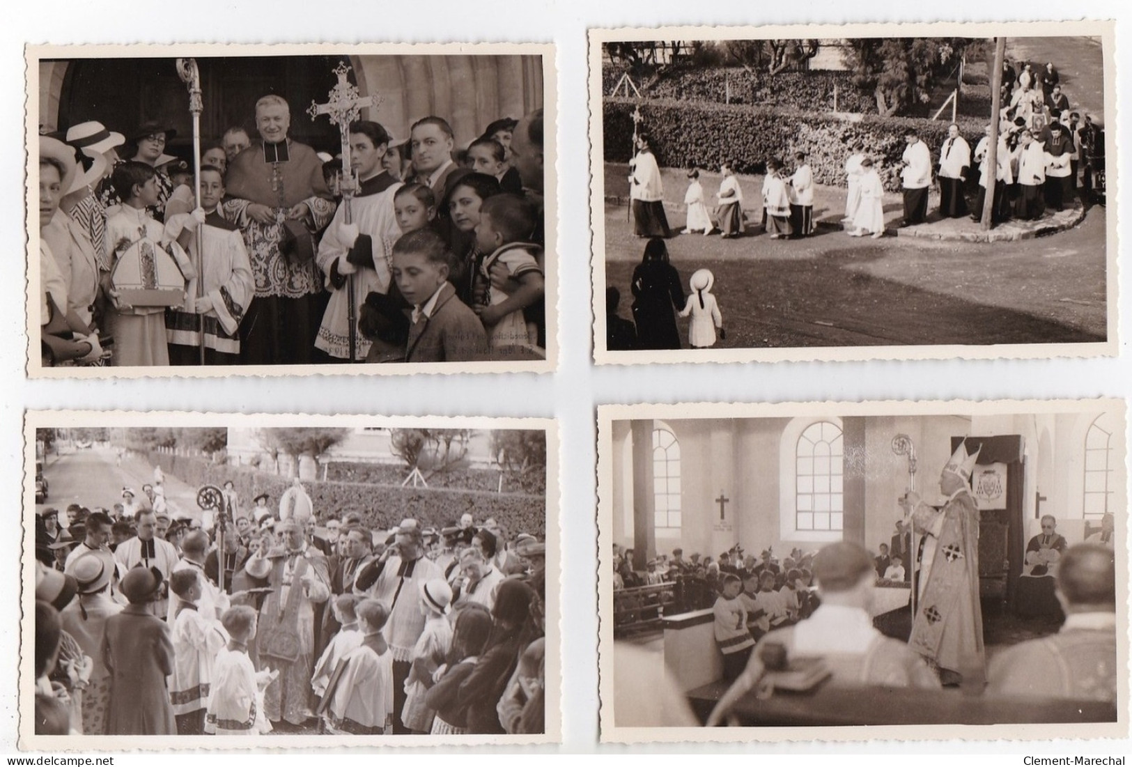 HENDAYE : Bénédiction De L'église Ste Anne Par S.E.Mgr. Haubout Eveque De Bayonne 7 Aout 1938 (13 CPA) - Très Bon état - Hendaye