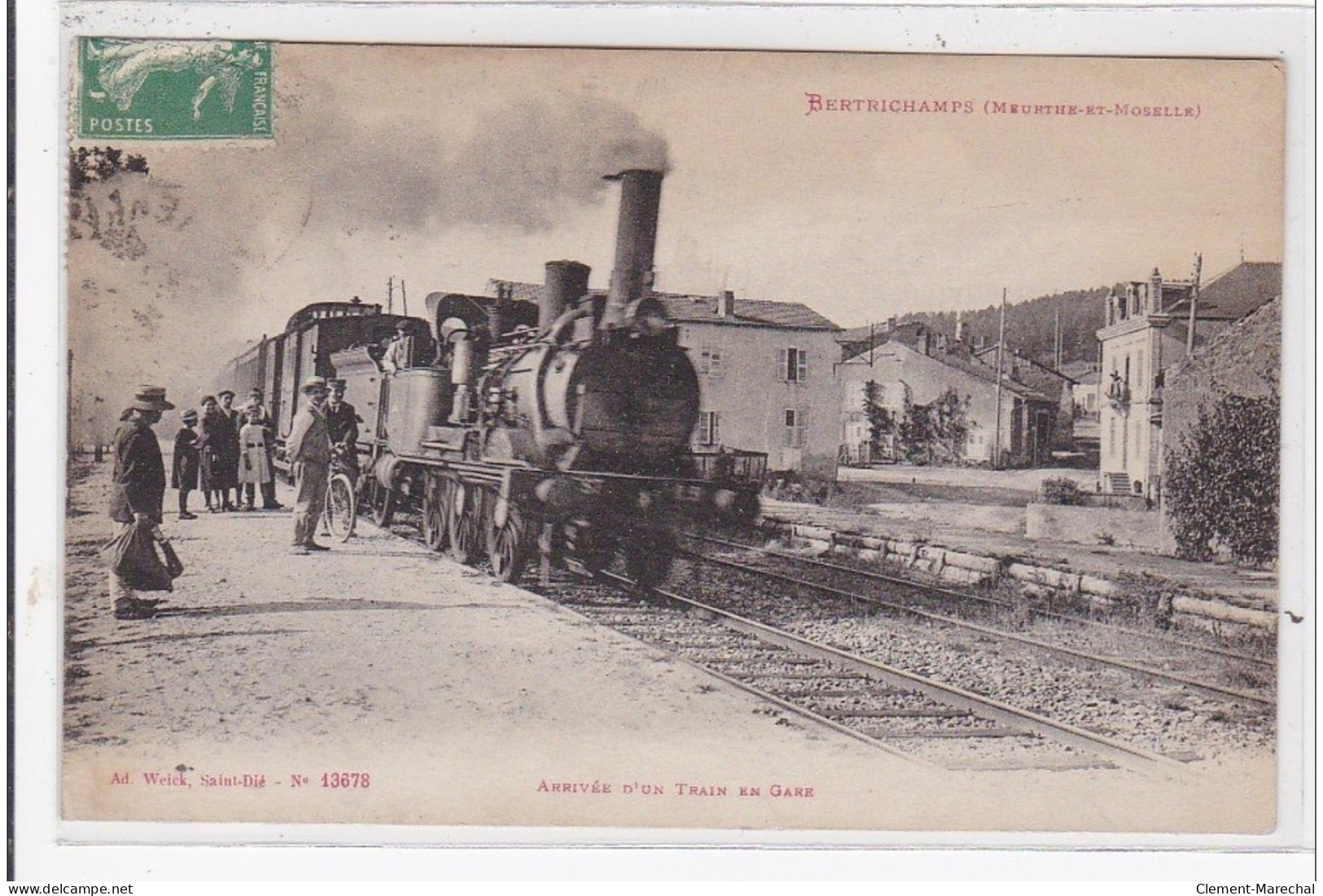 BERTRICHAMPS : Arrivée D'un Train En Gare - Très Bon état - Sonstige & Ohne Zuordnung