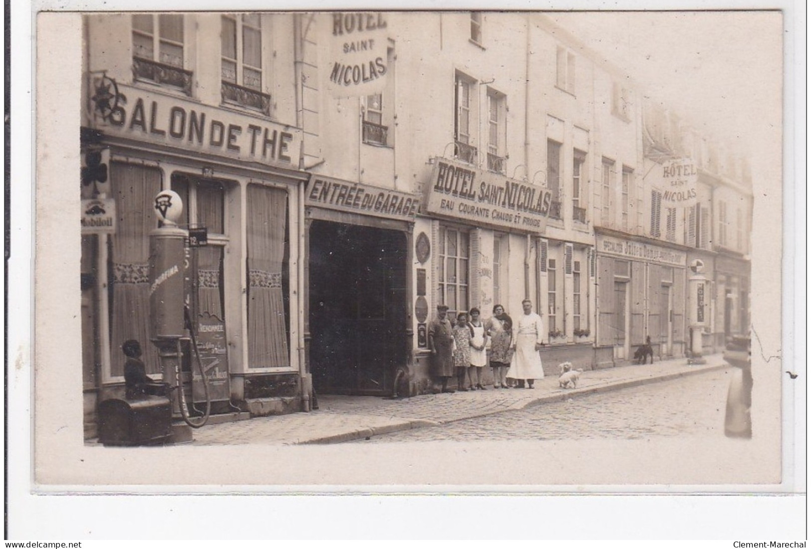 Ste-MENEHOULD : Hotel St-nicolas """"a La Renommée Des Pieds De Cochons"""", Salon De Thé, Entré Du Garage - Très Bon ét - Sainte-Menehould