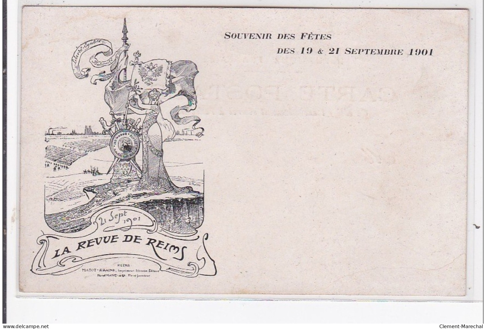 REIMS : Souvenir Des Fetes Des 19  21 Septembre 1901, La Revue De Reims - Très Bon état - Reims