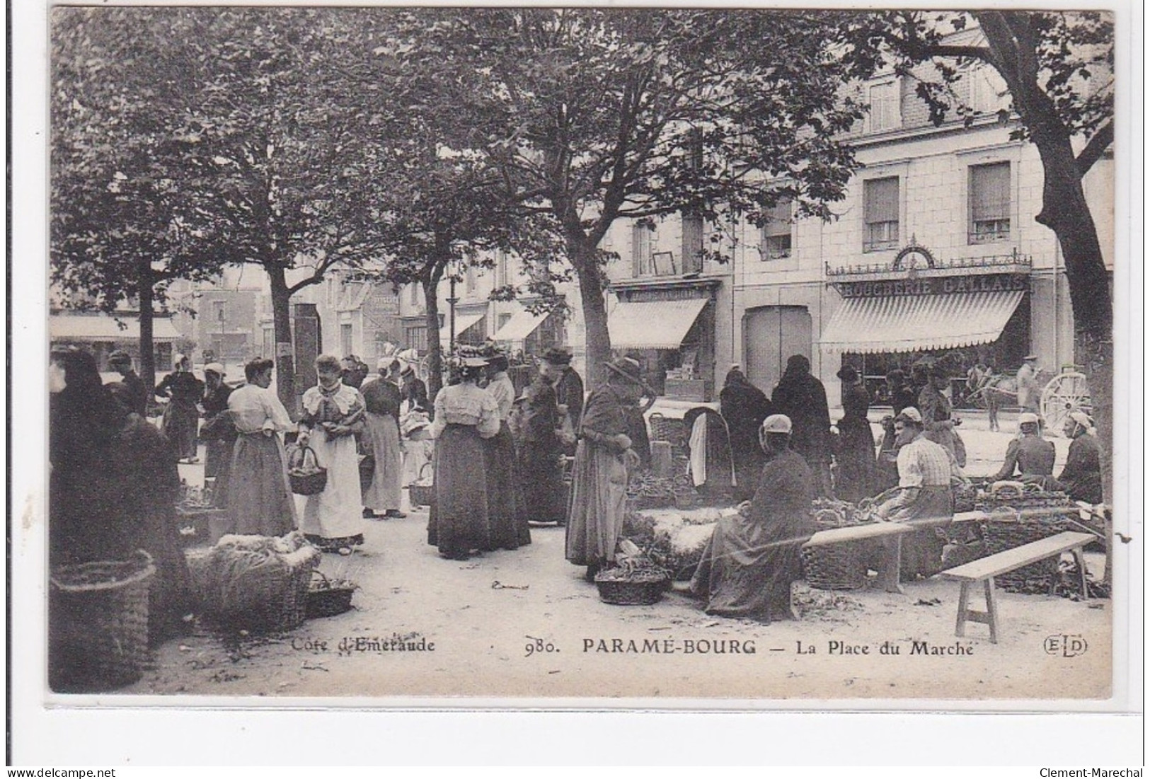 PARAME BOURG : La Place Du Marché, Cote D'émeraude - Très Bon état - Parame