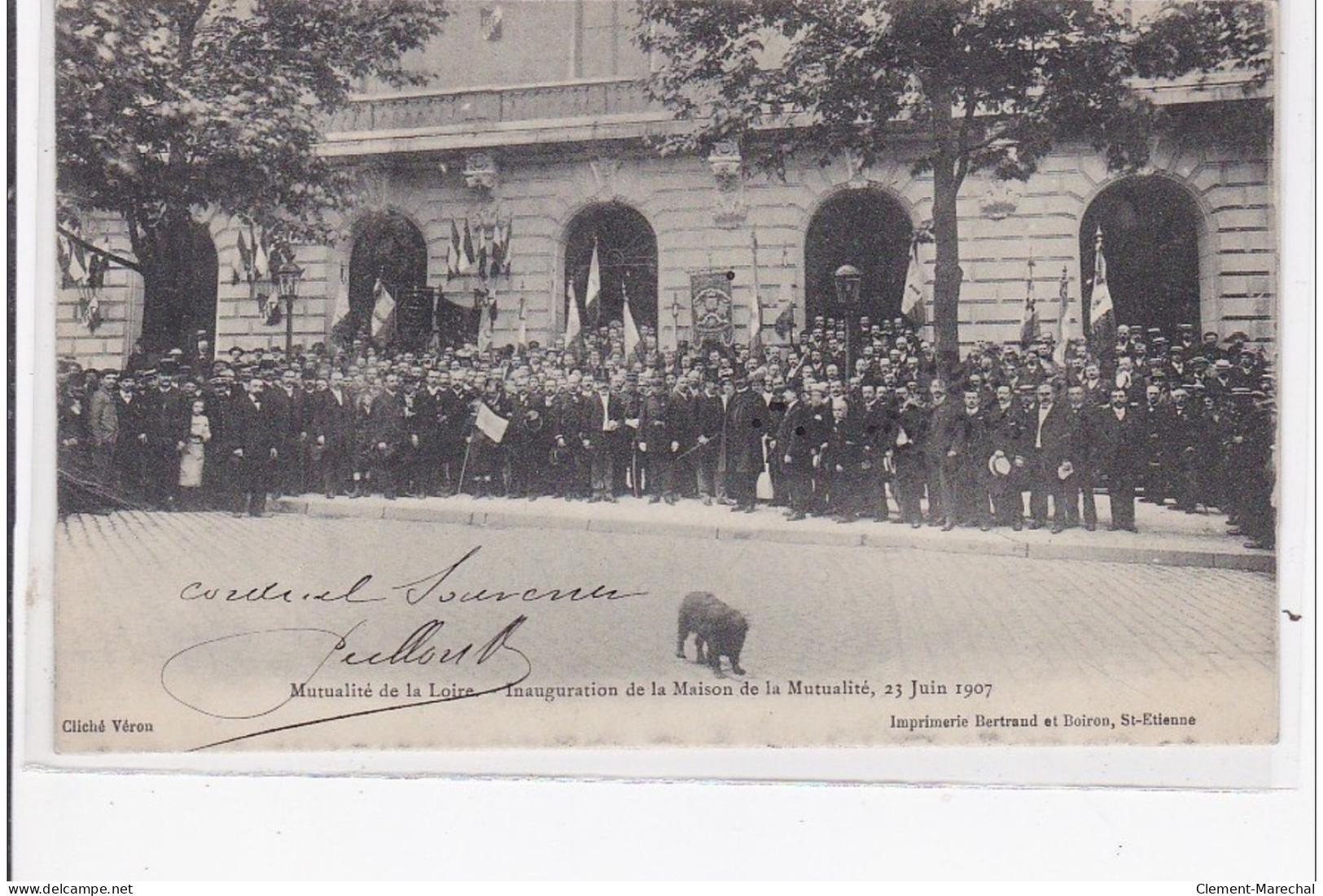 LOIRE : Mutualité De La Loire, Inauguration De La Maison De La Mutualité, 23 Juin 1907 - Très Bon état - Other & Unclassified