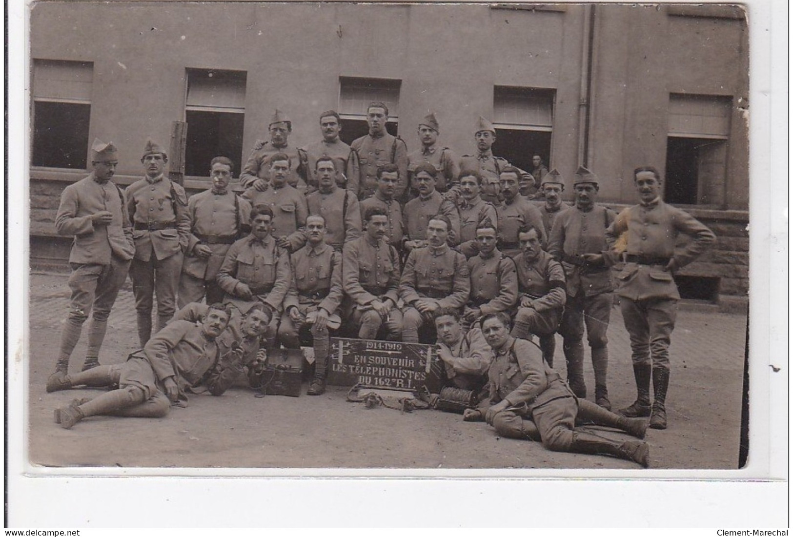 RUCHARD : Camp Du Richard, Militaire, 1914-1919, En Souvenir Les Téléphonistes Du 162e R.I. - Très Bon état - Altri & Non Classificati