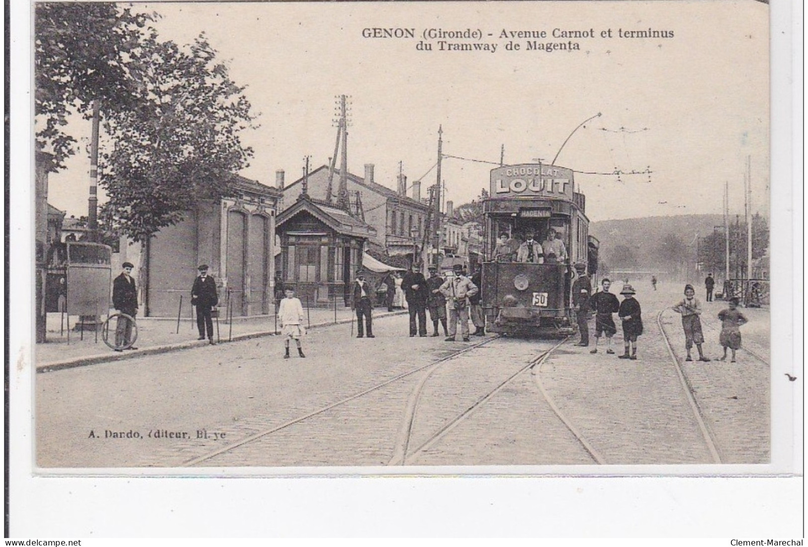 GENON : Avenue Carnot Et Terminus Du Tramway De Magenta - Très Bon état - Other & Unclassified