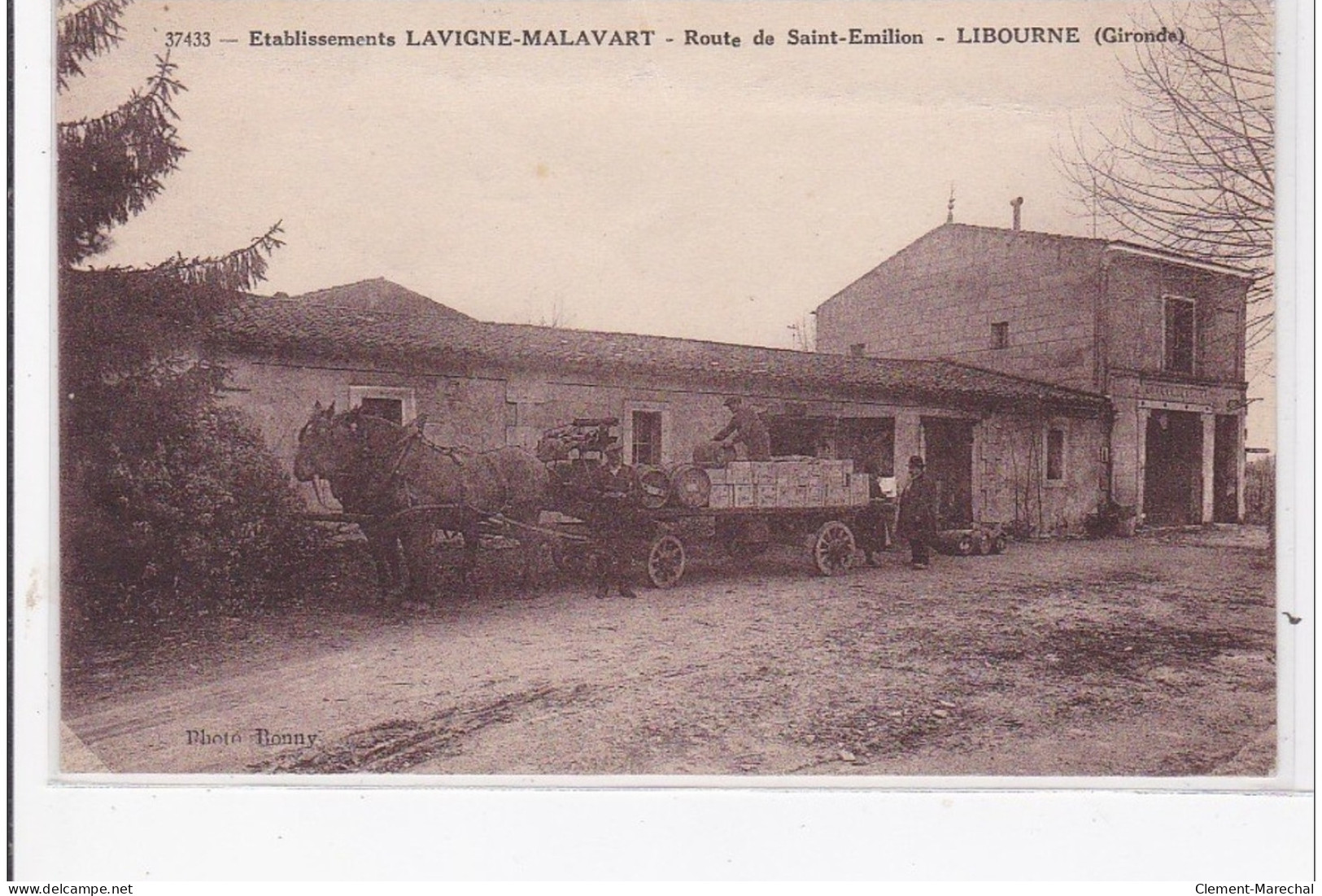 LIBOURNE : établissements Lavigne-malavart, Route De St-emilion - Etat - Libourne