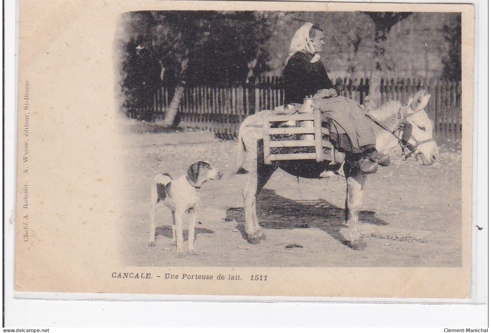 CANCALE : Une Porteuse De Lait. 1511 - Très Bon état - Cancale