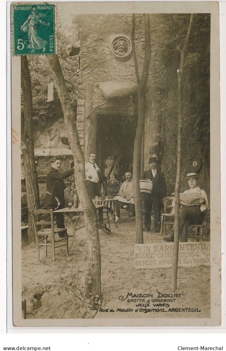 ARGENTEUIL : Maison Dourt Grotte D'orgemont Jeux Variés Rue Du Moulin D'orgemont - Tres Bon Etat - Argenteuil