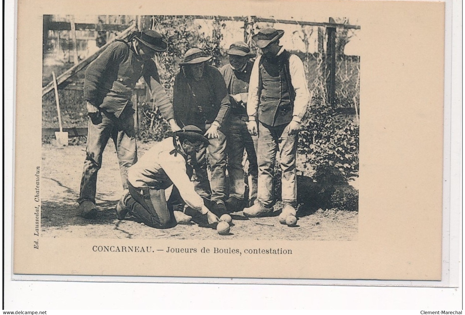 CONCARNEAU : Joueurs De Boules, Contestation - Tres Bon Etat - Concarneau