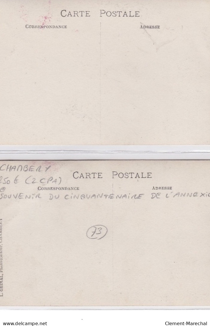 CHAMBERY : Souvenir Du Cinquantenaire De L'annexion - Tres Bon Etat - Chambery