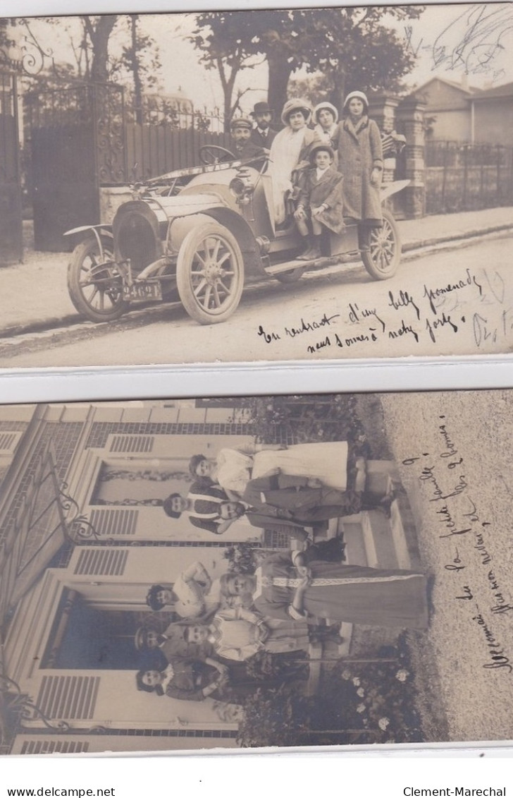 HAUTS De SEINE : Rue De L'alma, Voiture Avec Personnages 2CPA - Tres Bon Etat - Other & Unclassified