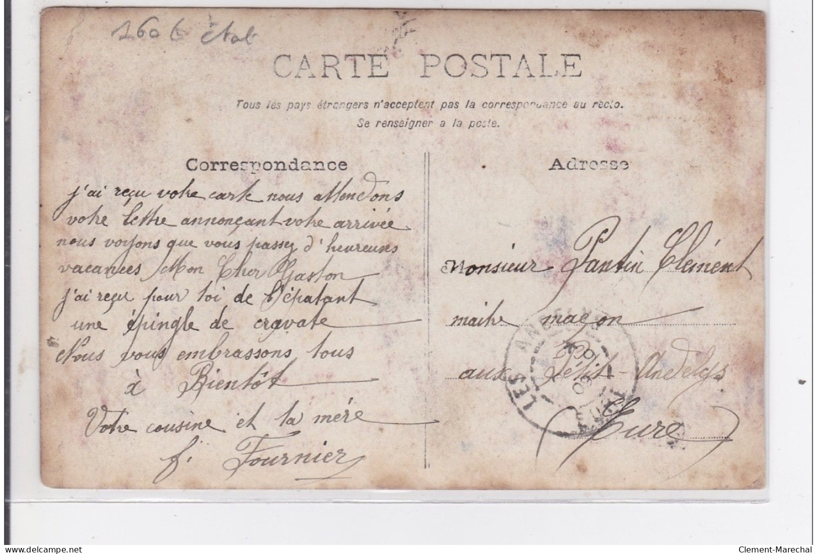 FRANCE : Appareil Flotteur Inventé Par Louis Bonneau 1909, Le Vagabond Construit Par Bonneau Et Fournier - Etat - Autres & Non Classés