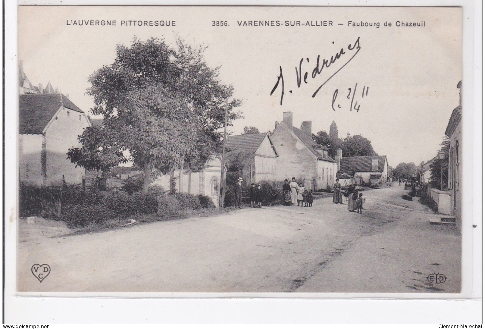 VARENNES-sur-ALLIER : Faubourg Du Chazeuil, Autographes Verdines, Aviation - Tres Bon Etat - Sonstige & Ohne Zuordnung