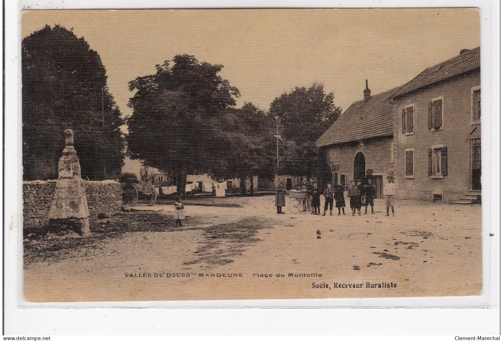 MANDEURE : Place Du Montoille (toillée) - Très Bon état - Valentigney