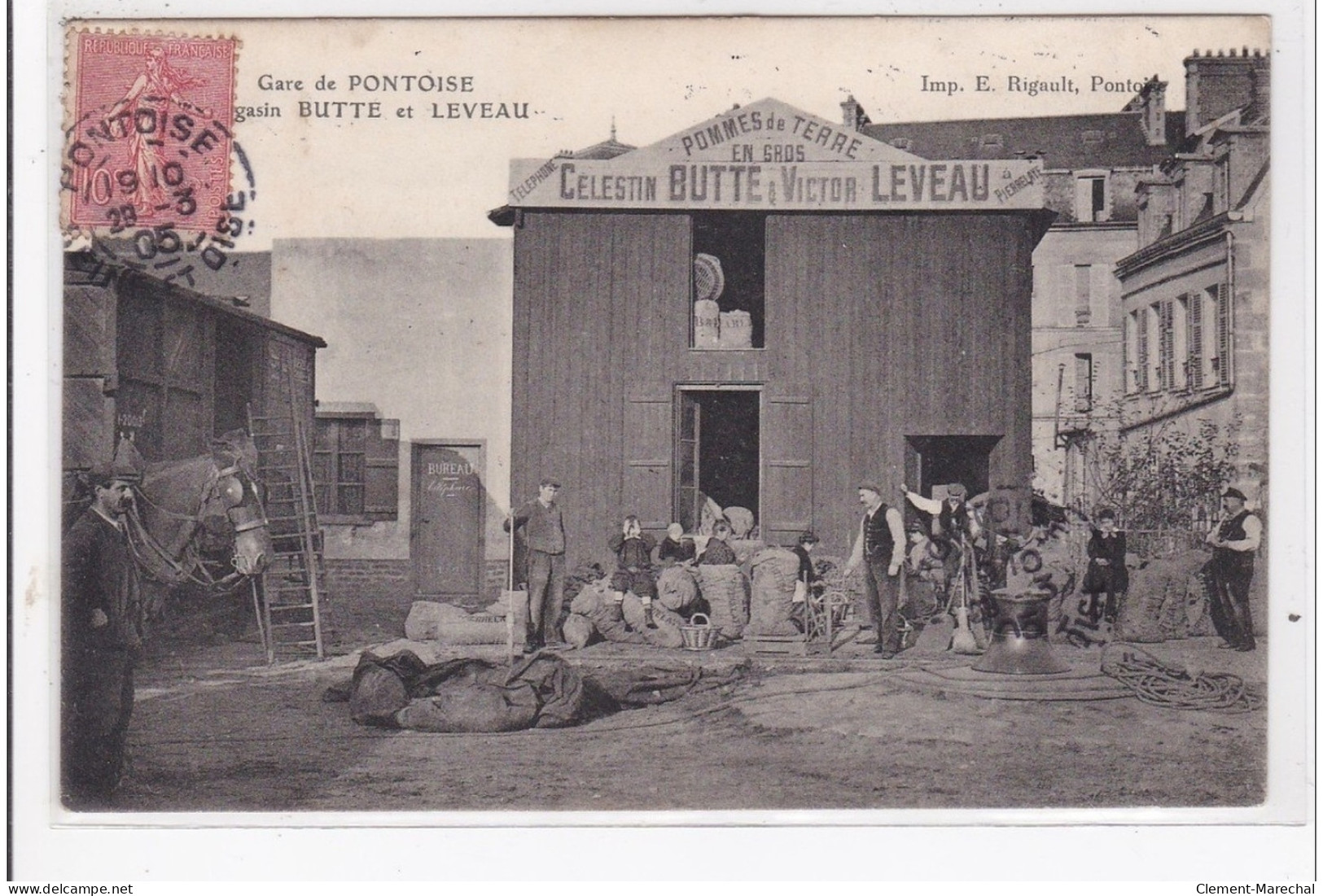 PONTOISE : Gare De Pantoise, Magasin Butte Et Leveau - Très Bon état - Pontoise