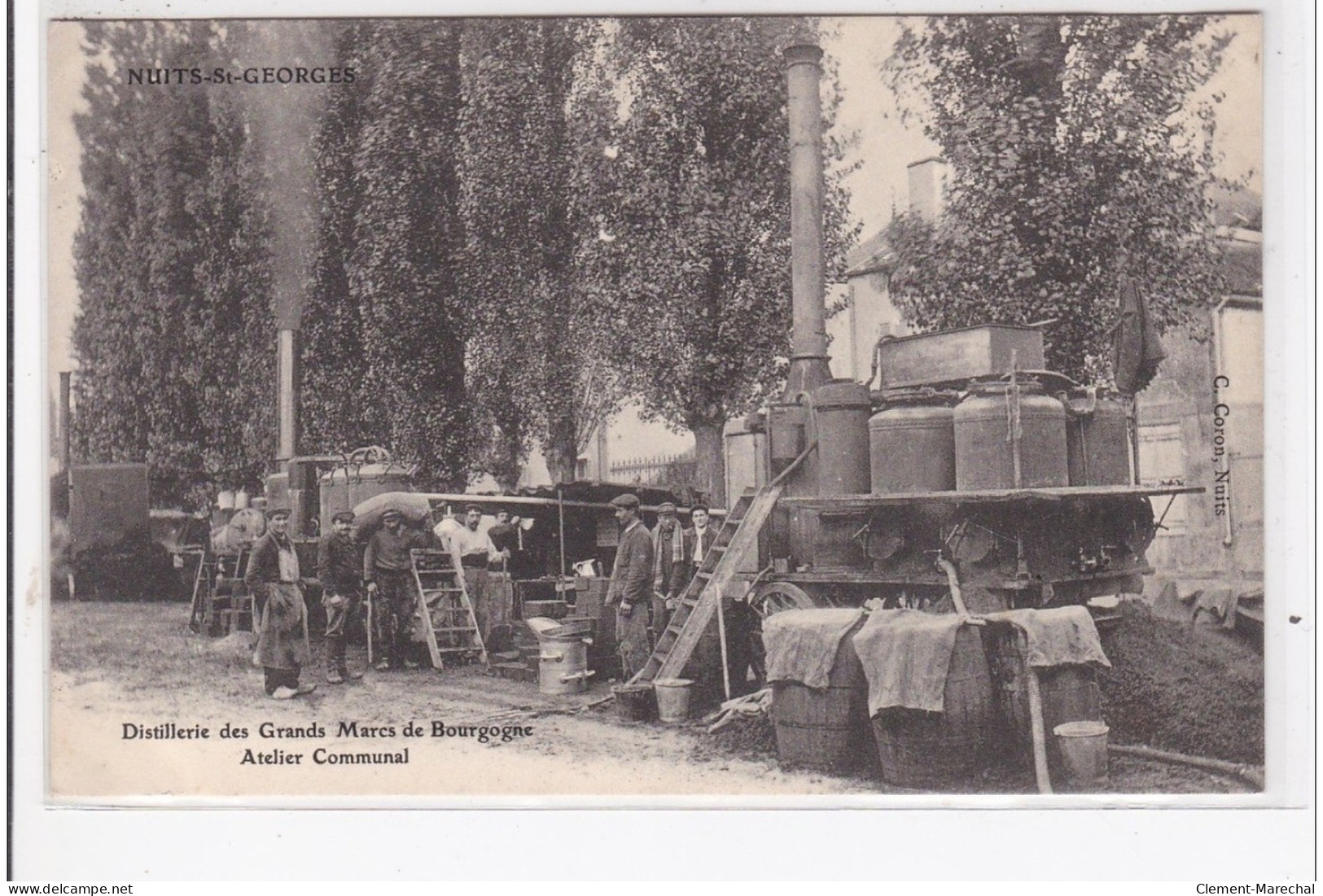 NUITS-SAINT-GEORGES : Distillerie Des Grands Marcs De Bourgogne Atelier Communal - Très Bon état - Nuits Saint Georges