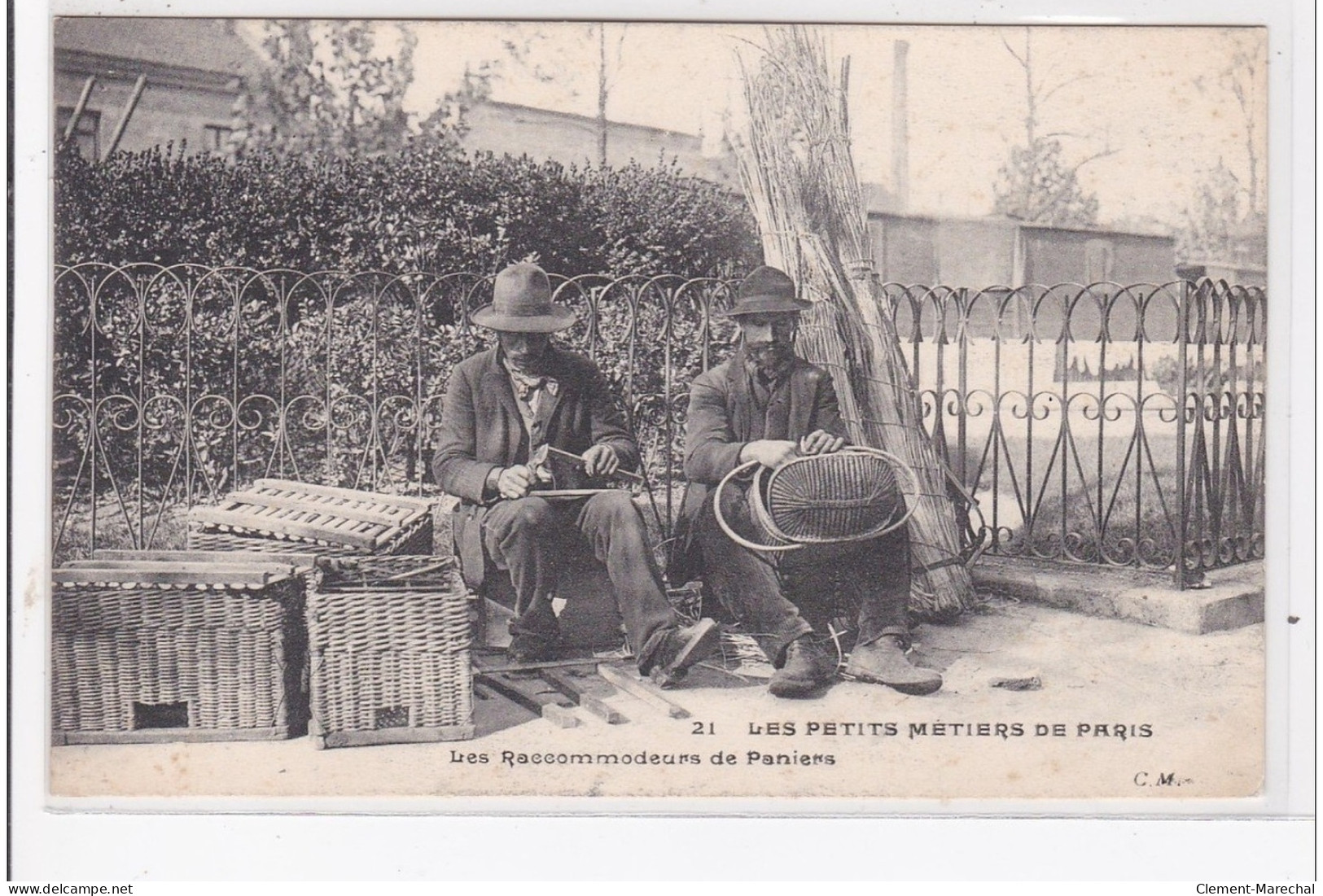 LES PETITS METIERS DE PARIS : Les Raccommodeurs De Paniers (éditeur MALCUIT) - Très Bon état - Ambachten In Parijs