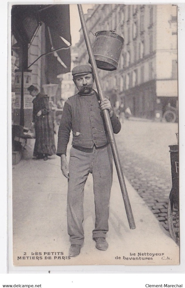 LES PETITS METIERS DE PARIS : Le Nettoyeur De Devantures (éditeur MALCUIT) - Très Bon état - Artigianato Di Parigi