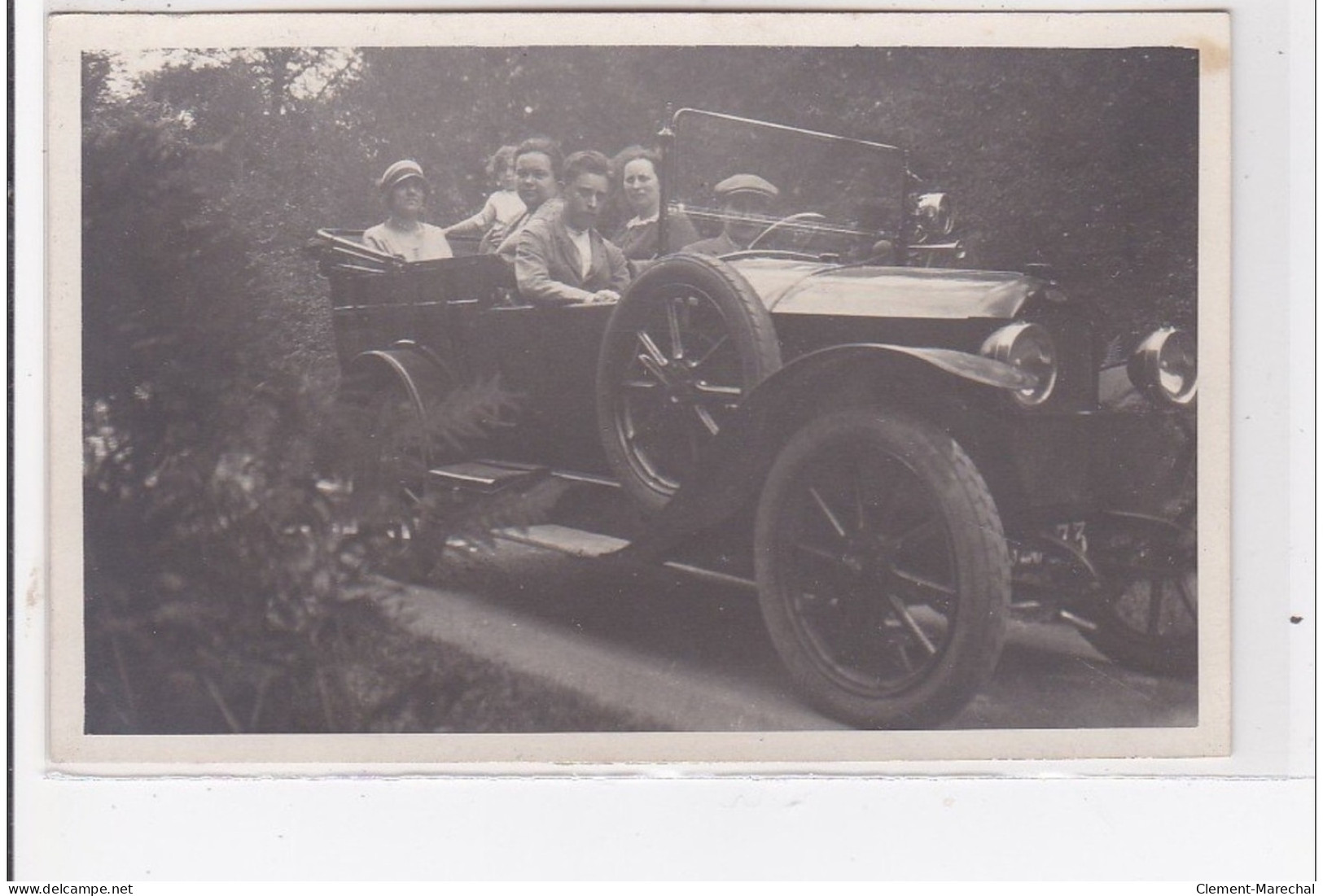 Carte Photo D'une Automobile En Forêt De MACHY En 1925 - Très Bon état - Other & Unclassified