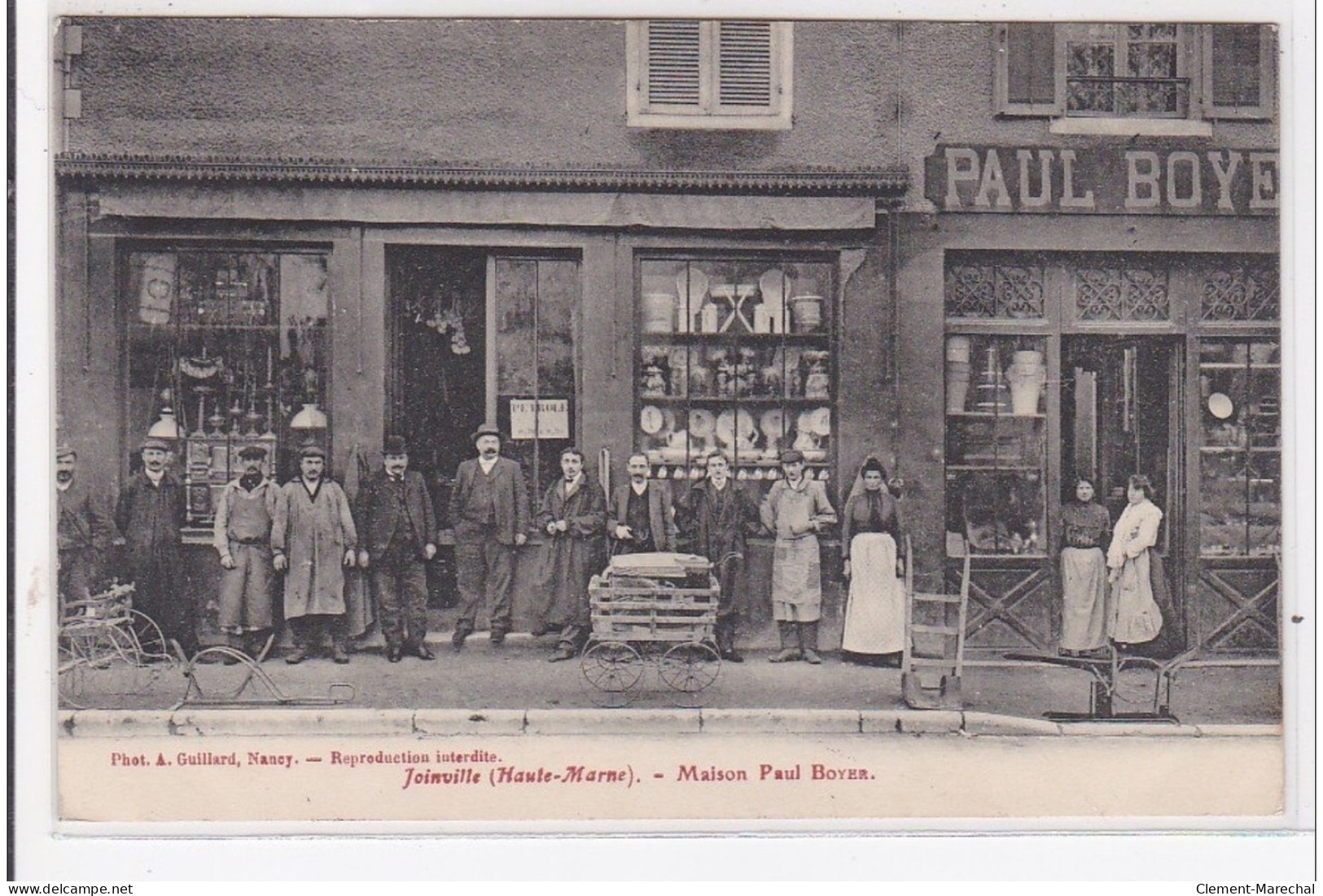 JOINVILLE : Quincaillerie Paul Boyer - Très Bon état (traces D'encre D'époque Au Dos) - Joinville