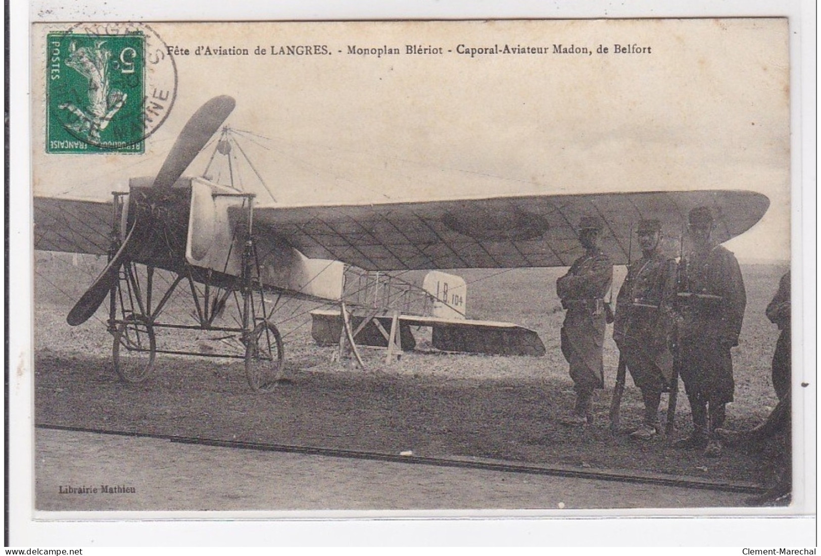 LANGRES : AVIATION - Caporal-aviateur Madon à BELFORT - Très Bon état - Langres