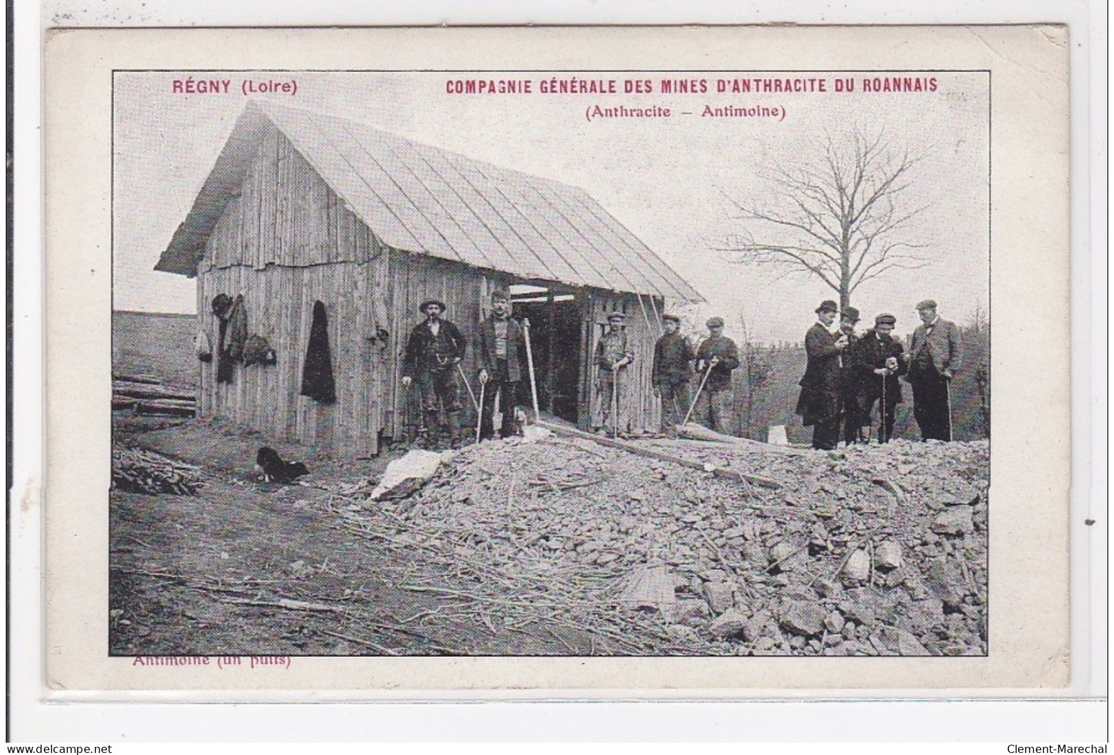 REGNY : Compagnie Générale Des Mines D'anthracite Du Roannais - Bon état (un Coin Plié) - Altri & Non Classificati