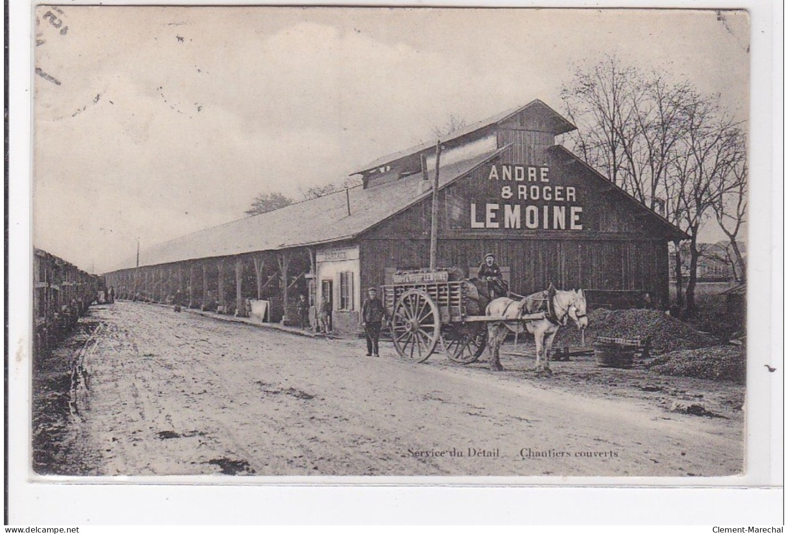 ROUEN : Carte Publicitaire - Service Du Détail André Et Roger LEMOINE - Très Bon état - Rouen