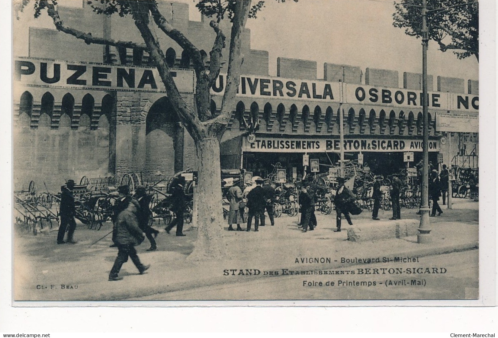 AVIGNON : Boulevard Saint-michel Stand Des Etablissement Berton-sicard Foire De Printemps - Tres Bon Etat - Avignon