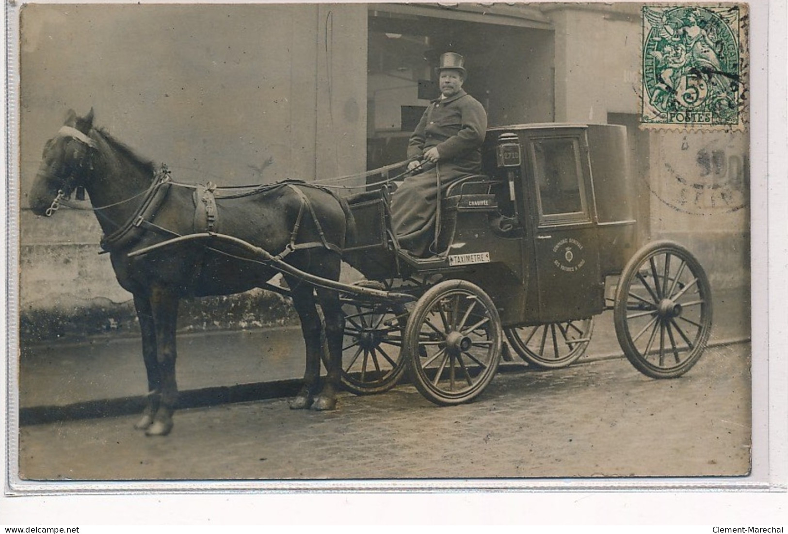 PARIS : Taxi, Attelage - Tres Bon Etat - Public Transport (surface)