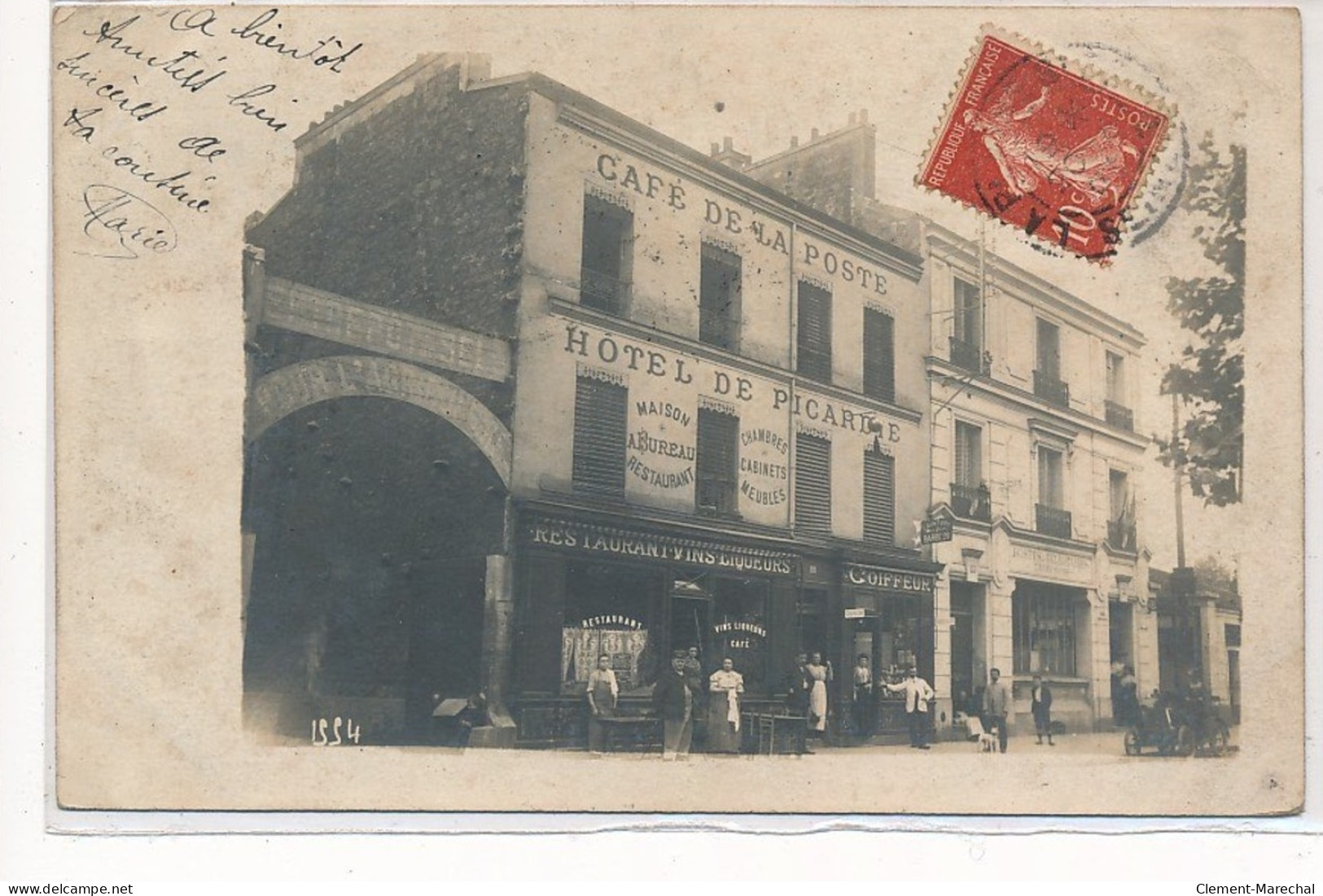 LA PLAINE SAINT-DENIS : Cafe De La Poste, Hotel De Picardie - Tres Bon Etat - Saint Denis