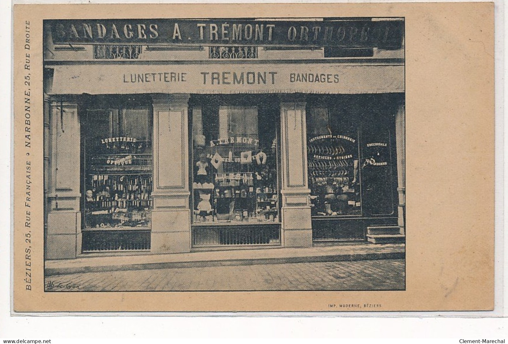 BEZIERS : Lunetterie Tremont Bandages - Tres Bon Etat - Beziers