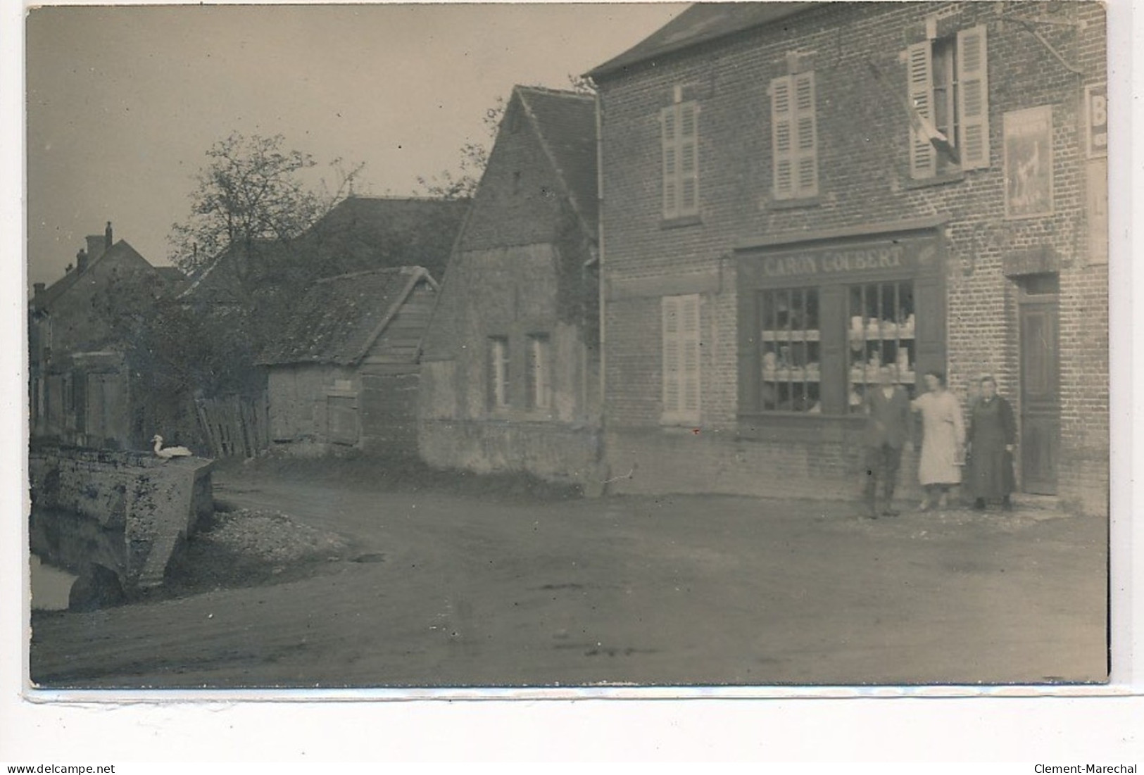 CUIGY EN BRAY : Epicerie Caron-goubert, Grande Rue Route De St-aubin - Tres Bon Etat - Autres & Non Classés