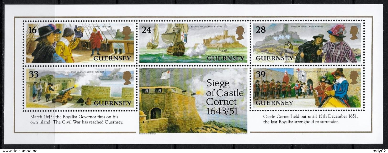 GUERNESEY - SIEGE DU CHATEAU CORNET - BF 24 - NEUF** MNH - Guernsey