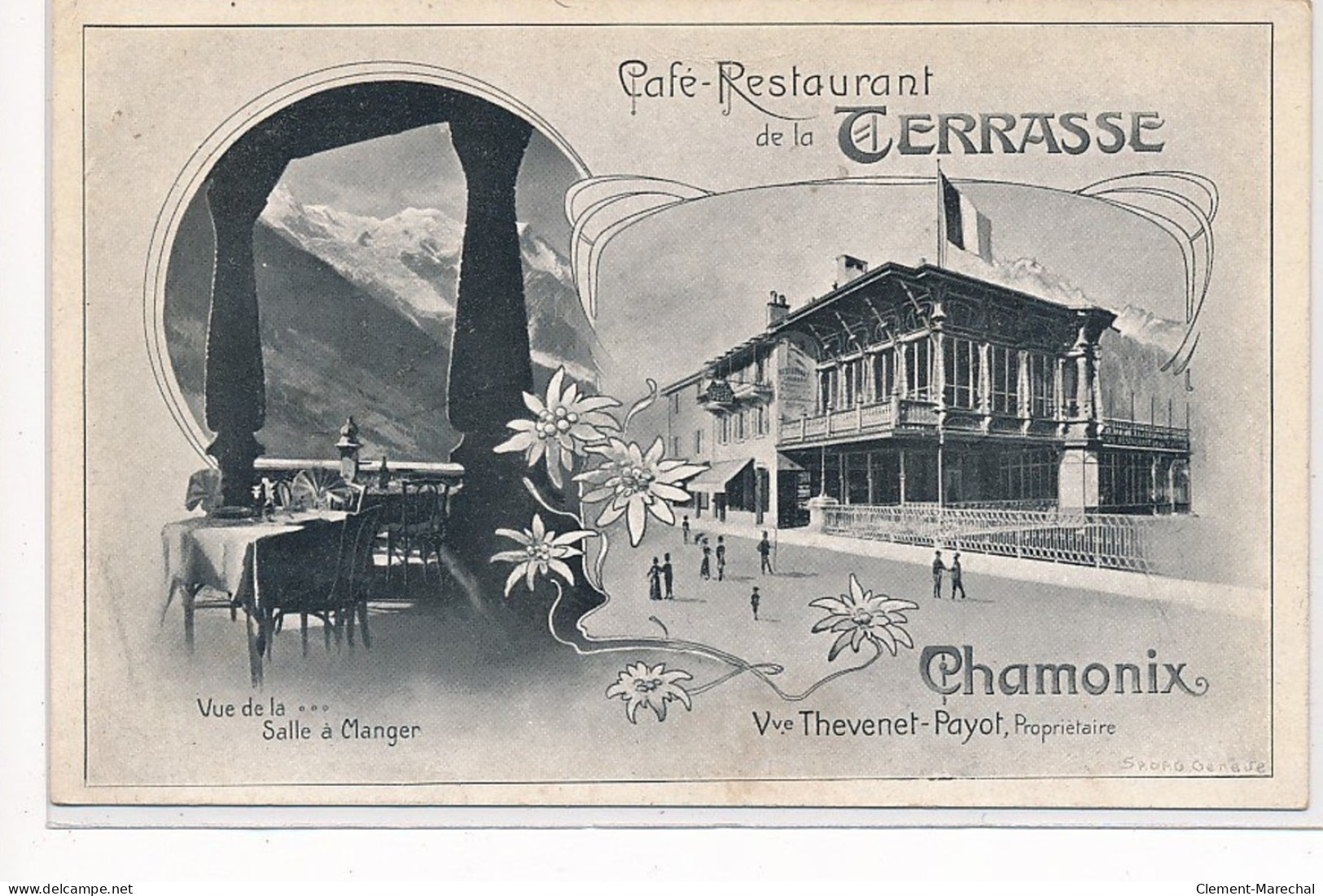 CHAMONIX : Café-restaurant De La Terrasse, Vue De La Salle à Manger - Tres Bon Etat - Chamonix-Mont-Blanc