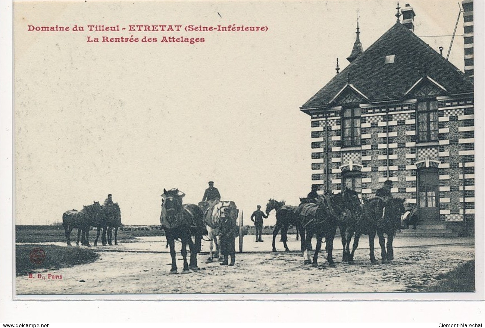 ETRETAT : Domaine Du Tilleul, La Rentrée Des Attelages - Très Bon état - Etretat