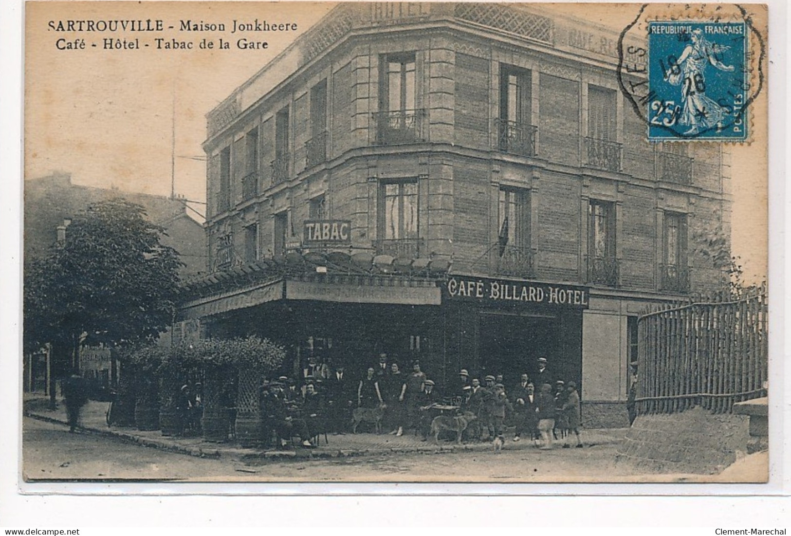 SARTROUVILLE : Maison Jonkheere, Café, Hotel, Tabac De La Gare - Tres Bon Etat - Sartrouville