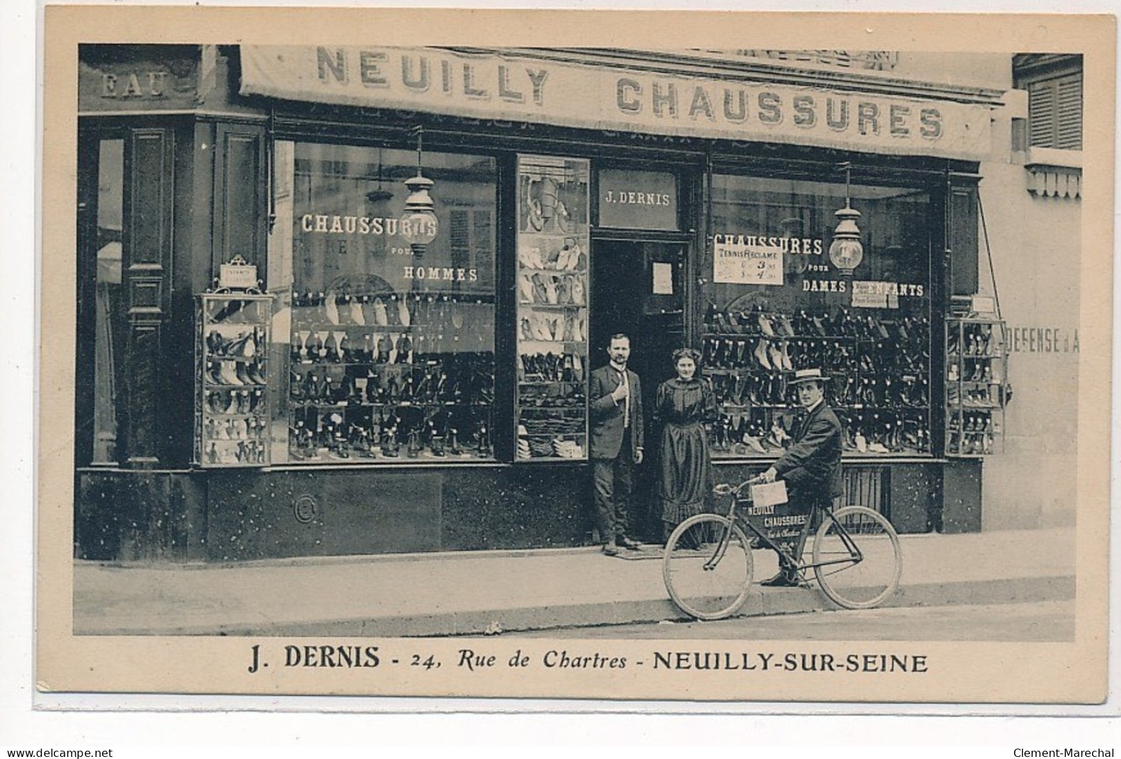 NEUILLY Sur SEINE : J. DERNIS, Boutique De Chaussures 24 Rue De Chartres - Tres Bon Etat - Neuilly Sur Seine