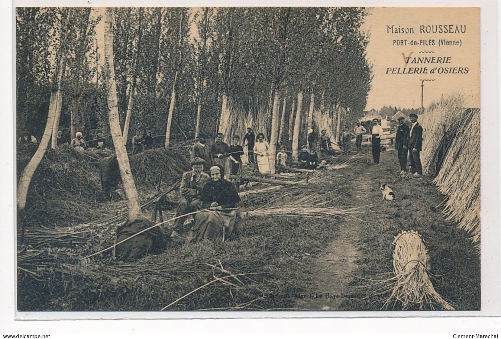 PORT-de-PILES : Maison Rousseau, Tannerie Pellerie D'osiers - Tres Bon Etat - Altri & Non Classificati