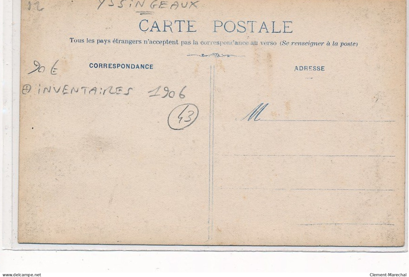 YSSINGEAUX : Inventaires 1906 - Tres Bon Etat - Yssingeaux