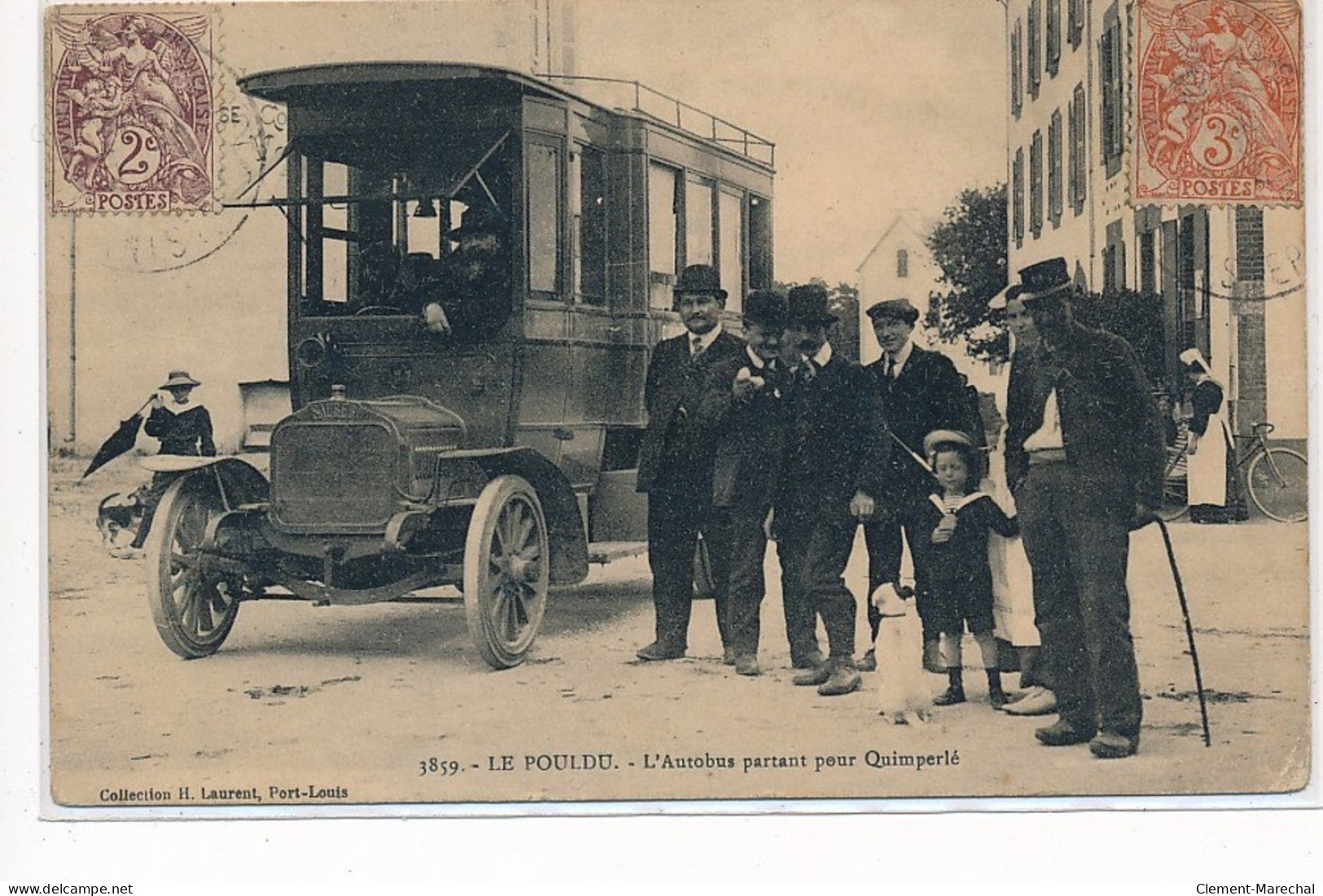 LE POULDU : L'autobus Partant Pour Quimperlé - Tres Bon Etat - Le Pouldu