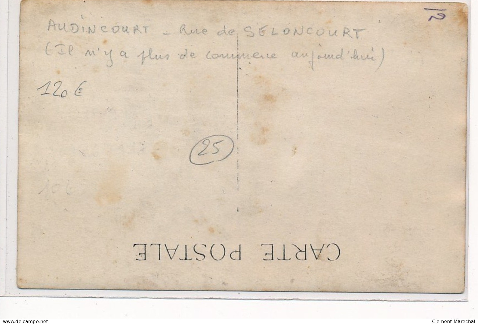 AUDINCOURT : Rue De Seloncourt (il N'y A Plus De Commerce Aujourd'hui), Cafe Du Vallon, Arret Du Tramway - Tres Bon Etat - Sonstige & Ohne Zuordnung