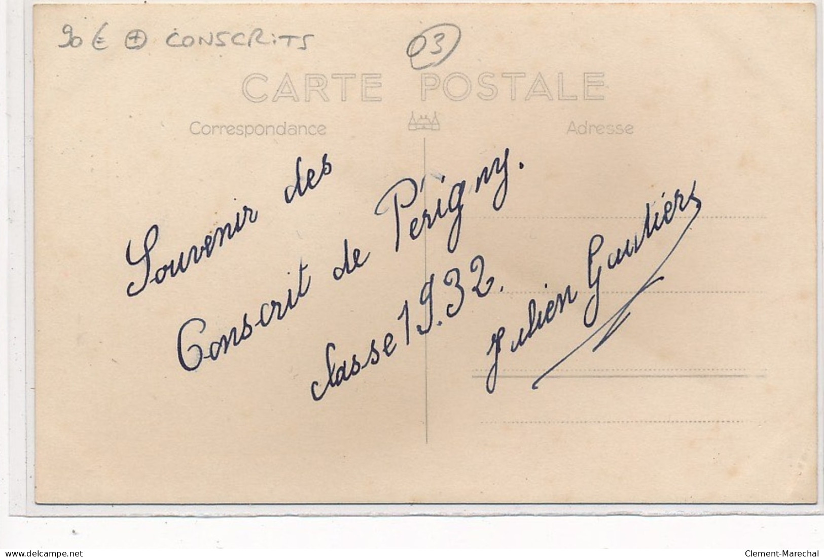 PERIGNY : Souvenir Des Conscrits De Perigny Classe 1932 - Tres Bon Etat - Sonstige & Ohne Zuordnung