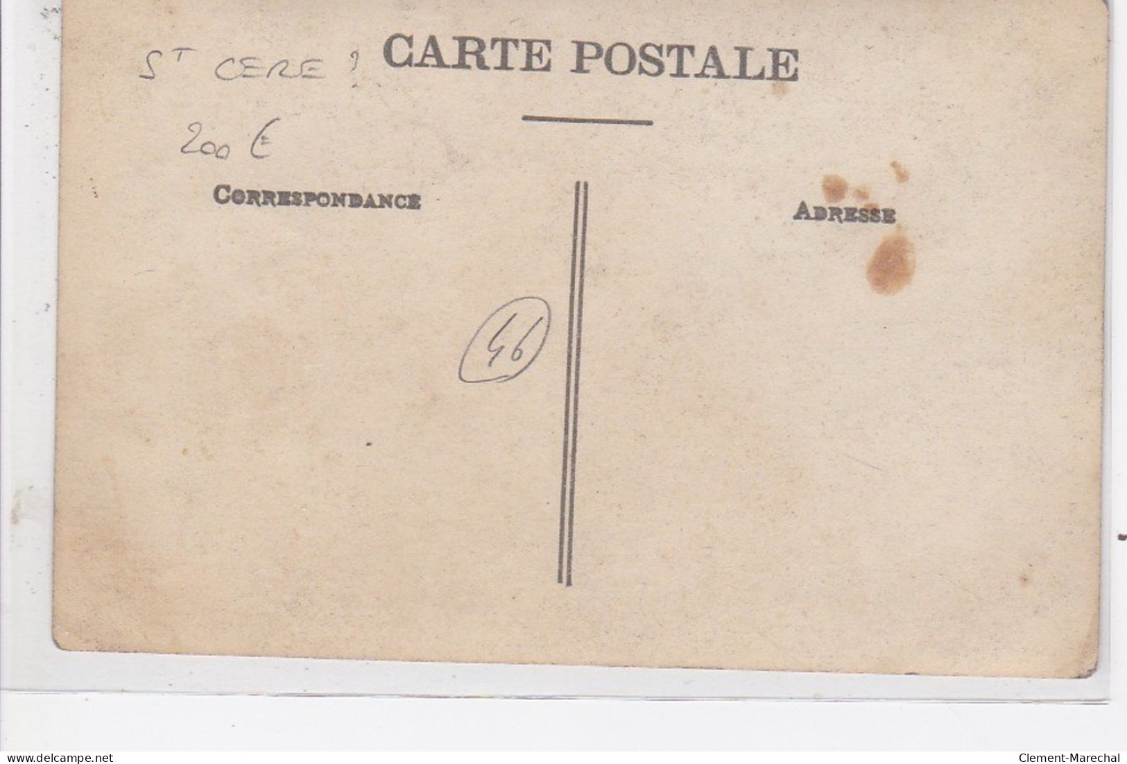 SAINT CERE ? : Carte Photo De L'hotel Et Café BOUDY ( Draps De L'usine De SOULHOL) - Très Bon état - Otros & Sin Clasificación