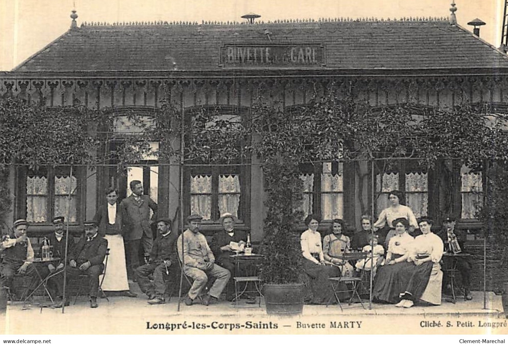 LONGPRE-les-CORPS-SAINTS : Buvette Marty De La Gare - Tres Bon Etat - Other & Unclassified