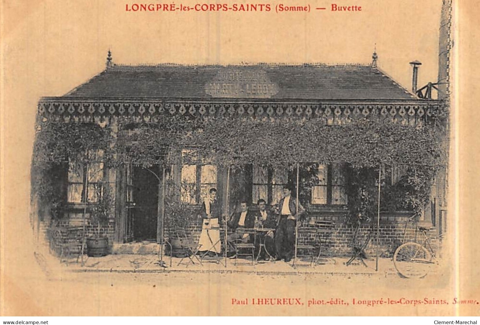 LONGPRE-les-CORPS-SAINTS : Buvette, Marty-leroy - Tres Bon Etat - Autres & Non Classés