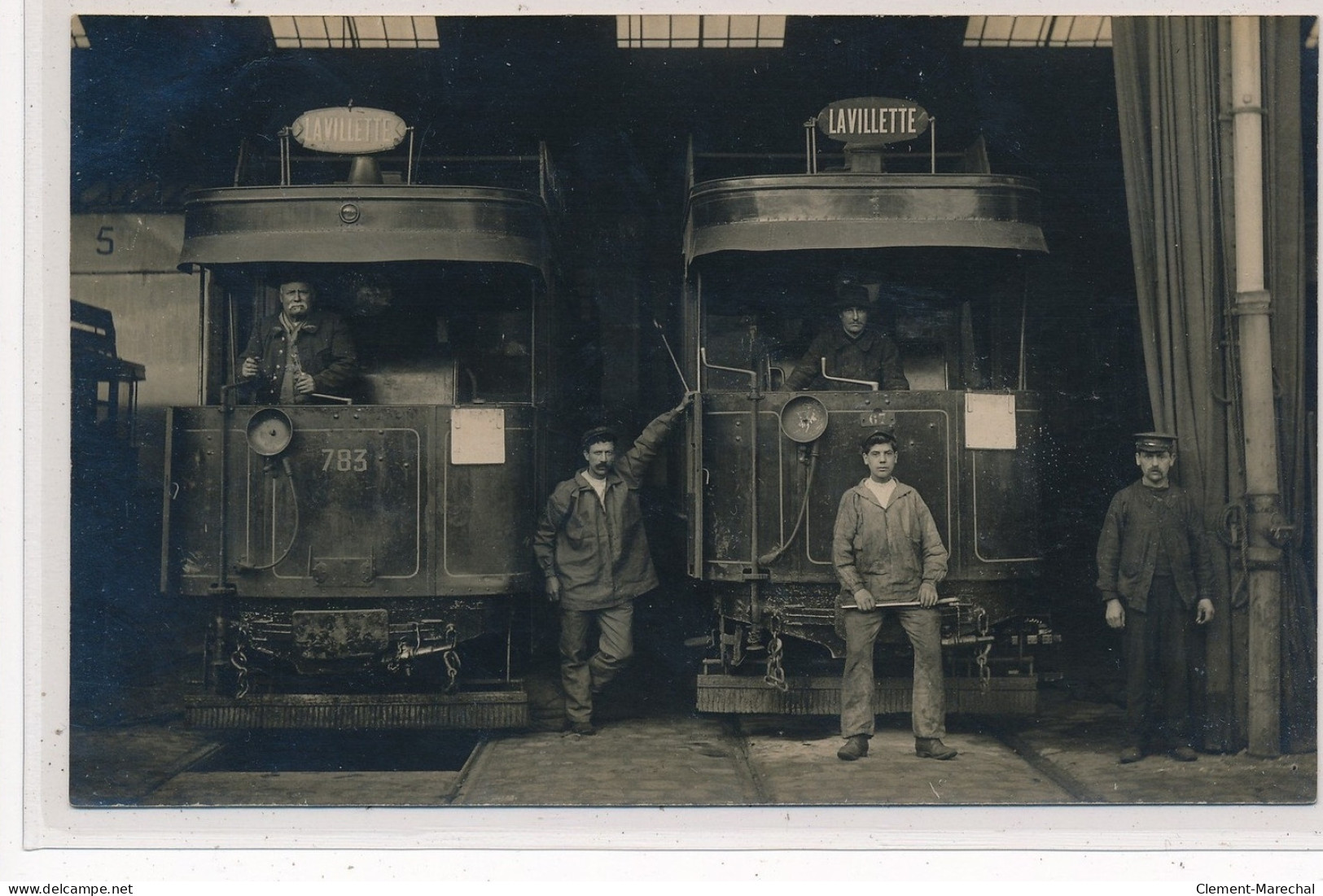 PARIS : Carte Photo D'un Tramway (place De L'Etoile à La Villette)  - Très Bon état - Openbaar Vervoer