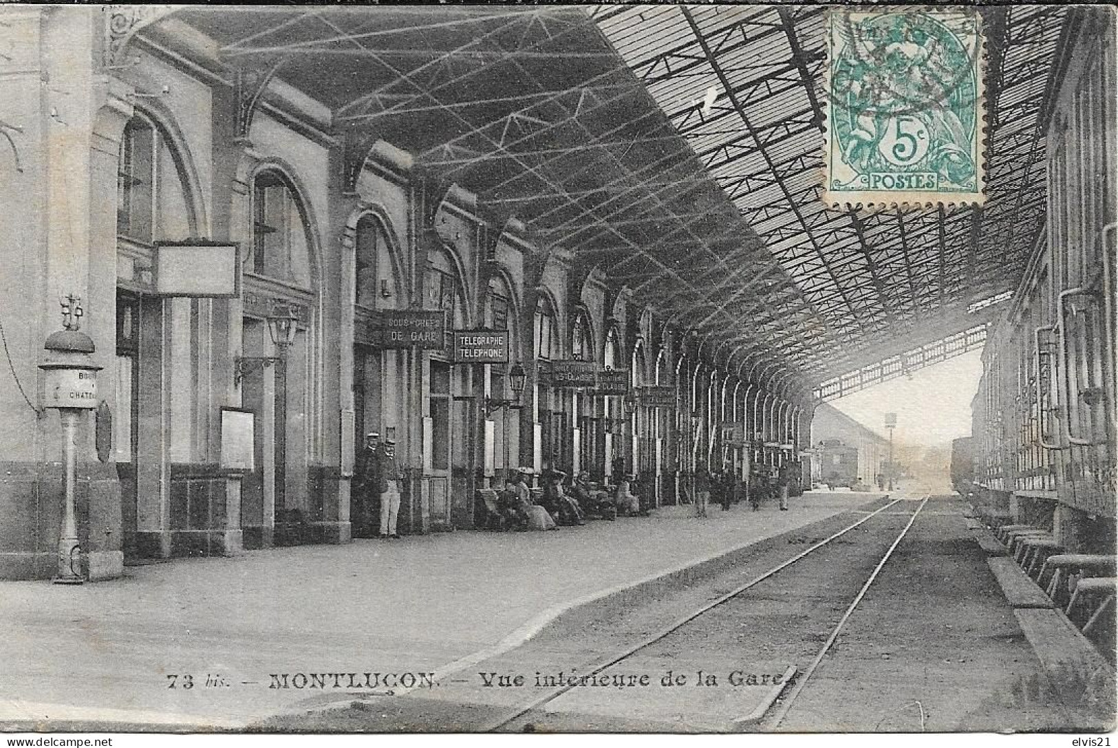 MONTLUCON Vue Intérieure De La Gare - Montlucon